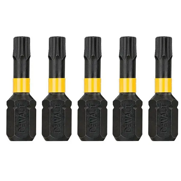 Ударные биты DeWALT Impact torsion Т25 25мм (5шт) - фото №1 Ударные биты DeWALT Impact torsion Т25 25мм (5шт) - фото №1