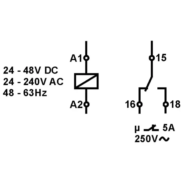 Мульти таймер Schrack ZRAMF011 Amparo 24-240В AC 1CO 5А - фото №4