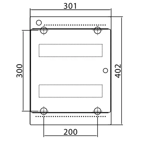 Щит настінний 24 мод. з дверцятами RAL9001 Ram Base, DKC - фото №3
