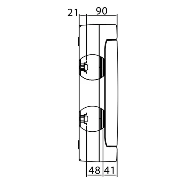 Щит настінний 24 мод. з дверцятами RAL9001 Ram Base, DKC - фото №4