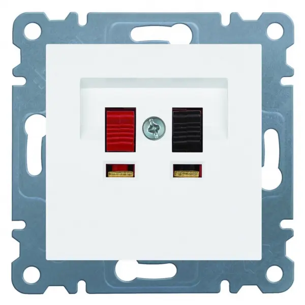 Розетка акустична Lumina-2, біла