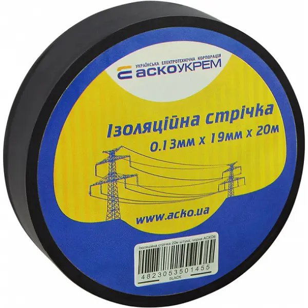 Ізострічка Аско-Укрем 0,13x19мм/20м чорна (A0150020043) Ізострічка Аско-Укрем 0,13x19мм/20м чорна (A0150020043)