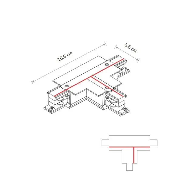 Соединитель Nowodvorski 8240 CTLS Recessed Power T Connector Left 2 T-L2 IP20 черный - фото №1