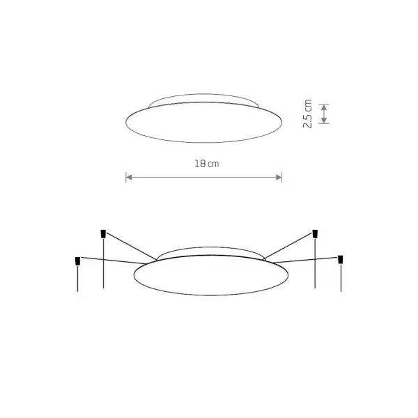 Потолочна основа для світильника Nowodvorski 10017 Cameleon Canopy A Mini 25W IP20 Wh - фото №1