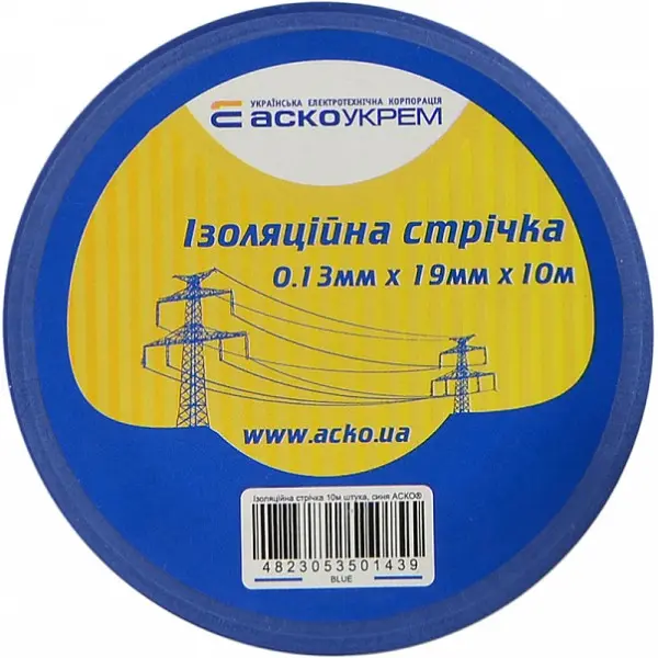Изолента Аско-Укрем 0,13x19мм/10м синяя (A0150020036) - фото №3
