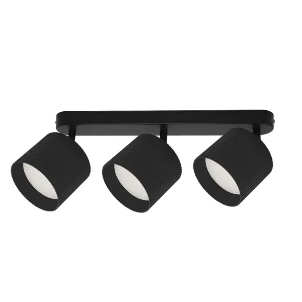 Светильник точечный накладной TENERIFE-3L черный GX53 IP20 Violux ( 340115 )