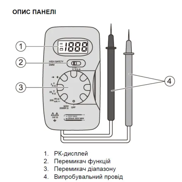 Компактный цифровой мультиметр Schneider electric IMT23212 - фото №3 Компактный цифровой мультиметр Schneider electric IMT23212 - фото №3