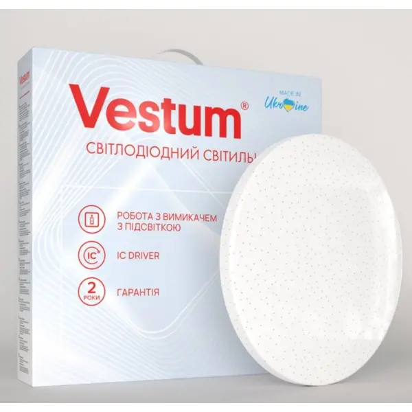 Світлодіодний світильник Vestum SIMPLE зоряне небо 36Вт 375x60мм 4000К 2900Лм - фото №1