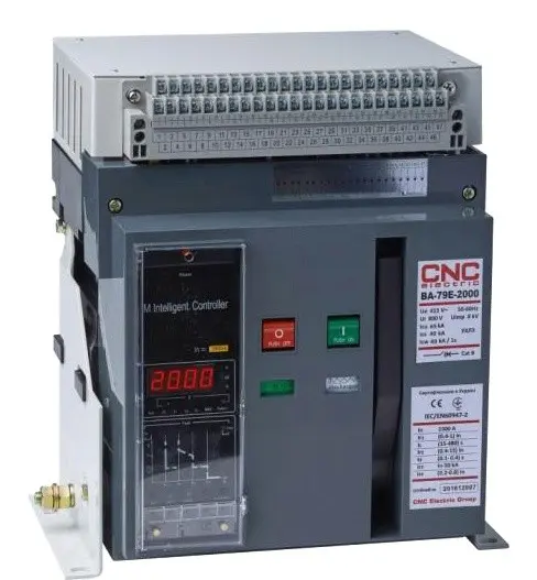 Воздушный автоматический выключатель CNC BA79E-3200 2500А 3P 415В 80кА с электронным блоком управления (Б00028401)