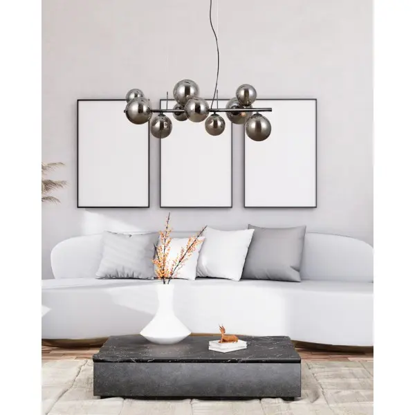 Подвесной светильник, люстра Italux PND-406007-10A-BCR Canello G9 10x5W IP20 дымчатый - фото №2