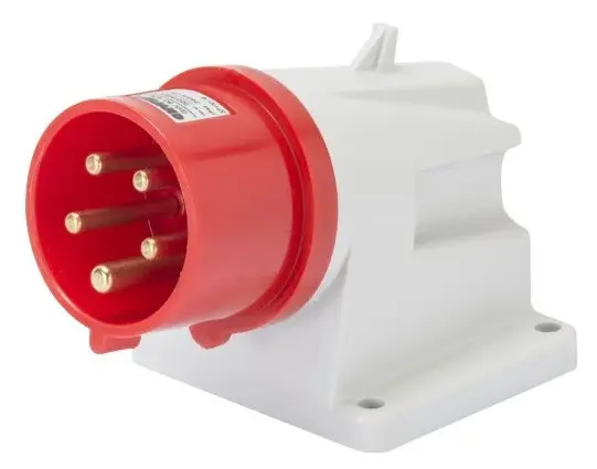 Стаціонарна вилка 90° GEWISS IP44 3P+N+E 32A 400В (GW60420)
