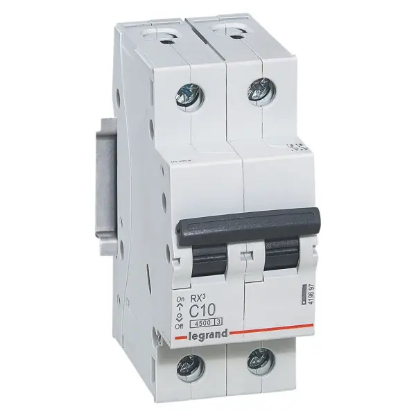 Защитный выключатель RX³ 4,5кА 10А 2п C, Legrand