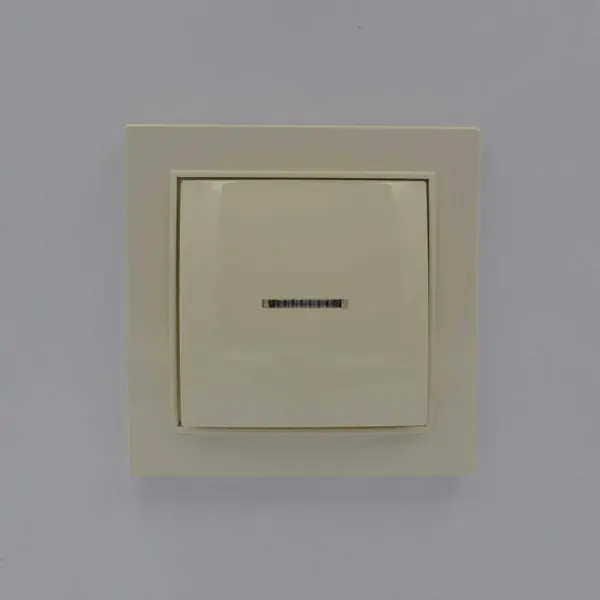 Выключатель Nilson Thor кремовый 1кл с подсветкой ( 27121002 ) - фото №1