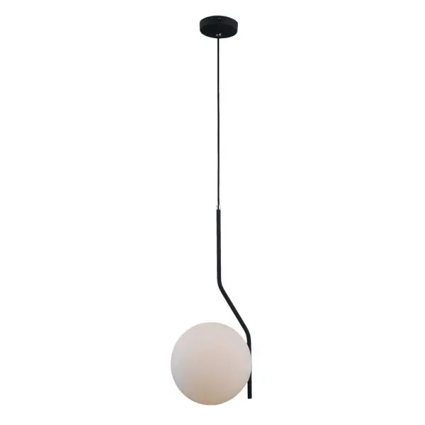 Подвесной светильник, люстра Italux PND-3300-1-BK Carimi E27 1x5W IP20 черный - фото №1