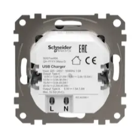 Розетка USB Schneider Electric Sedna Design & Elements A+C 3A 45Вт черная SDD114404 - фото №3 Розетка USB Schneider Electric Sedna Design & Elements A+C 3A 45Вт черная SDD114404 - фото №3