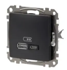Розетка USB Schneider Electric Sedna Design & Elements A+C 3A 45Вт черная SDD114404 - фото №4 Розетка USB Schneider Electric Sedna Design & Elements A+C 3A 45Вт черная SDD114404 - фото №4