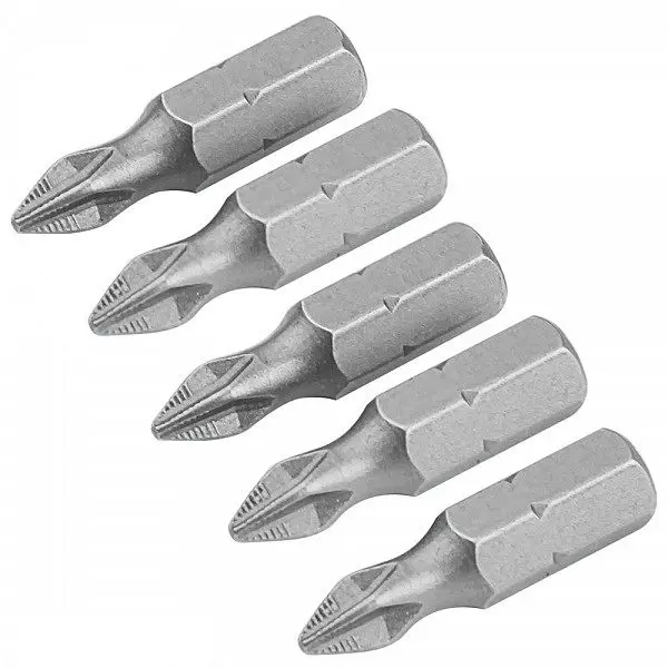 Крестовые биты Tolsen S2A PH2х25мм (5шт) - фото №1 Крестовые биты Tolsen S2A PH2х25мм (5шт) - фото №1