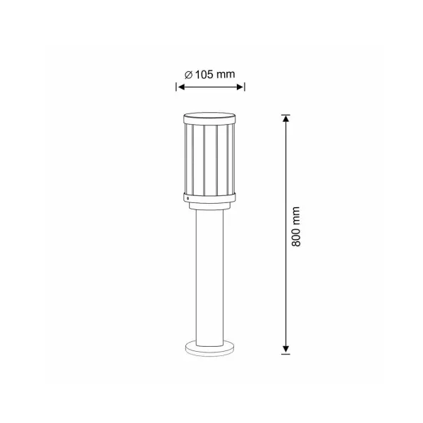 Уличный светильник Goldlux 312327 Fiord E27 1x10W IP44 BK - фото №2 Уличный светильник Goldlux 312327 Fiord E27 1x10W IP44 BK - фото №2