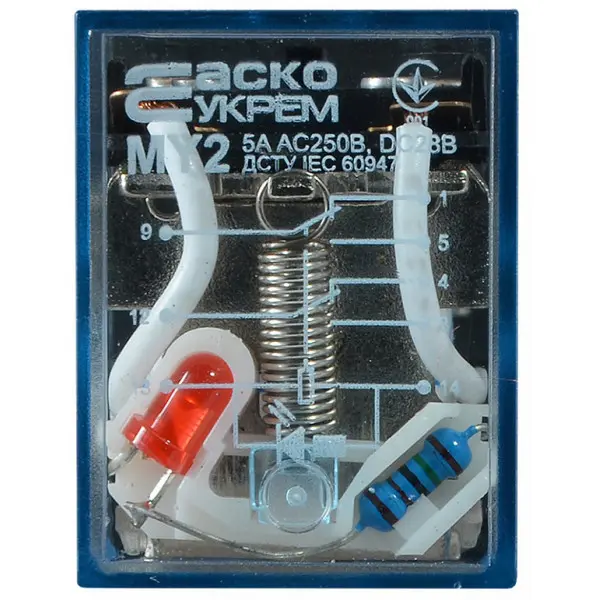 Проміжне реле Аско-Укрем МY2 AC 12В (A0090010026) - фото №1 Проміжне реле Аско-Укрем МY2 AC 12В (A0090010026) - фото №1