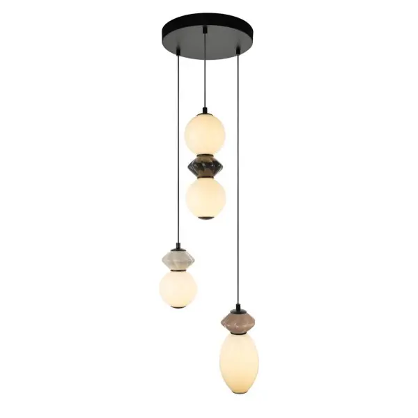 Подвесной светильник, люстра Italux PND-94921-4R-BK Balos LED 3x19W 3000K 1400Lm IP20 черный Подвесной светильник, люстра Italux PND-94921-4R-BK Balos LED 3x19W 3000K 1400Lm IP20 черный