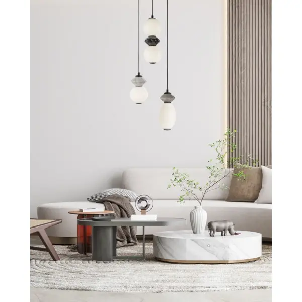 Подвесной светильник, люстра Italux PND-94921-4R-BK Balos LED 3x19W 3000K 1400Lm IP20 черный - фото №1 Подвесной светильник, люстра Italux PND-94921-4R-BK Balos LED 3x19W 3000K 1400Lm IP20 черный - фото №1