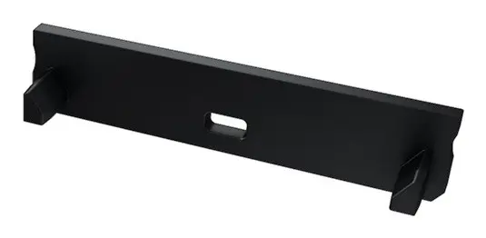 Заглушка Lumines для типу SOLIS з отвором чорний - фото №1