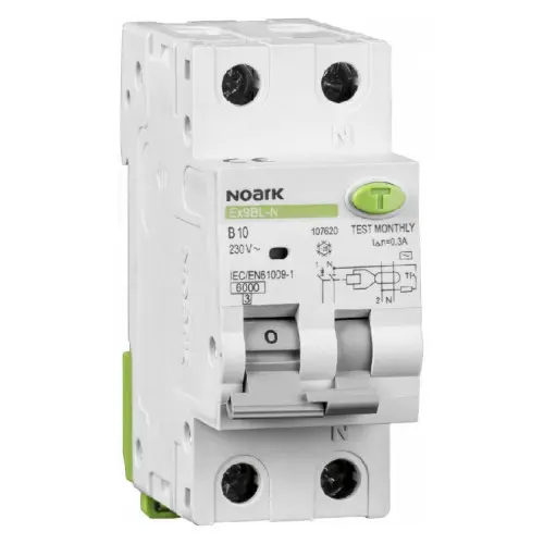 Дифавтомат NOARK Ex9BL-N 1P+N C20 A 6кА C 20А 30мА (107647) Дифавтомат NOARK Ex9BL-N 1P+N C20 A 6кА C 20А 30мА (107647)