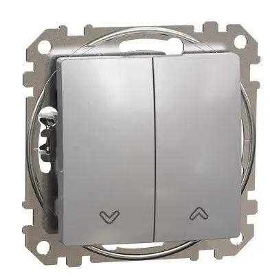 Выключатель для жалюзи Schneider Electric Sedna Design & Elements алюминий SDD113104
