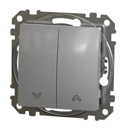Выключатель для жалюзи Schneider Electric Sedna Design & Elements алюминий SDD113104 - фото №4
