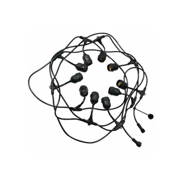 Основа для гирлянды из коллекции Party Goldlux 308788 E27 10x0.5W IP44 черная - фото №1 Основа для гирлянды из коллекции Party Goldlux 308788 E27 10x0.5W IP44 черная - фото №1