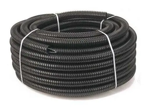 Гофротруба ПВД Ø16 мм, лёгкая с протяжкой (черная), DKC