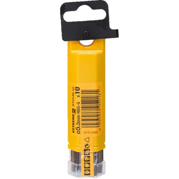 Промышленные сверла по металлу DeWALT DT5548 Extreme2 HSS-G 5,5х93/57мм (10шт) - фото №3