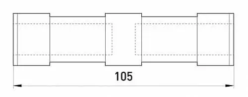 Ізольовані з'єднувальні гільзи E.Next e.tube.pro.ins.a.35.25 25-35мм.кв. (p048010) - фото №1