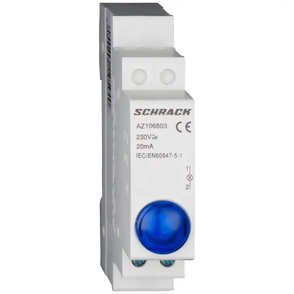 Синий модульный LED индикатор Schrack AZ106803 230В AC Синий модульный LED индикатор Schrack AZ106803 230В AC