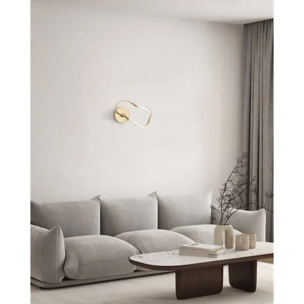Бра, настенный светильник Italux WL-22782-GD Amaya LED 1x20W 3000K-6000K 1200Lm IP20 золотой - фото №1 Бра, настенный светильник Italux WL-22782-GD Amaya LED 1x20W 3000K-6000K 1200Lm IP20 золотой - фото №1