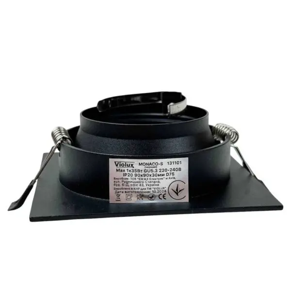Світильник точковий Violux MONACO-S GU5.3 IP20 чорний ( 131101 ) - фото №3