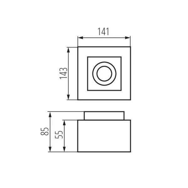 Точковий світильник Kanlux 26831 Stobi GU10 1x10W IP20 білий - фото №3
