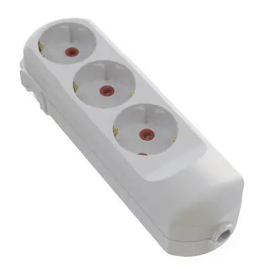 Колодка Neomax на 3 гнізда з заземленням (NX501300) Колодка Neomax на 3 гнізда з заземленням (NX501300)