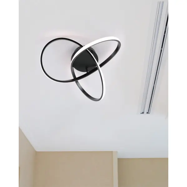 Люстра Goldlux 329684 Oskar Big LED 1x30W 4000K 4000Lm IP20 черная - фото №2 Люстра Goldlux 329684 Oskar Big LED 1x30W 4000K 4000Lm IP20 черная - фото №2