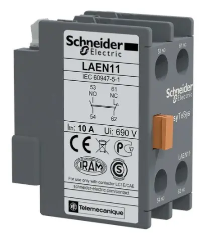 Дополнительный контакт Schneider Electric TeSys LAEN11 - фото №1