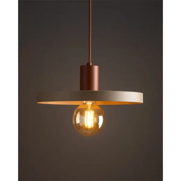 Підвісний світильник, люстра TK Lighting 10954 Sila E27 1x15W IP20 бежевий - фото №2 Підвісний світильник, люстра TK Lighting 10954 Sila E27 1x15W IP20 бежевий - фото №2