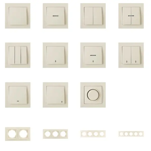 Выключатель Nilson Thor кремовый 1кл ( 27121001 ) - фото №7