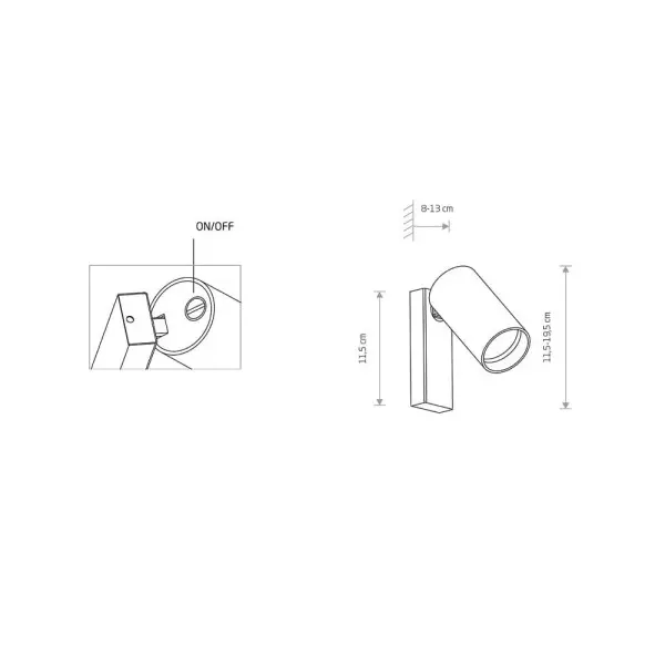 Бра Nowodvorski 37840 Mono GU10 1x10W IP20 Bl - фото №1 Бра Nowodvorski 37840 Mono GU10 1x10W IP20 Bl - фото №1