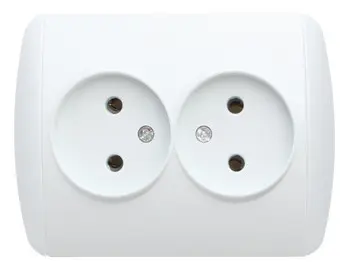 Подвійна розетка E.Next e.install.stand.810D з з/к (s035037)