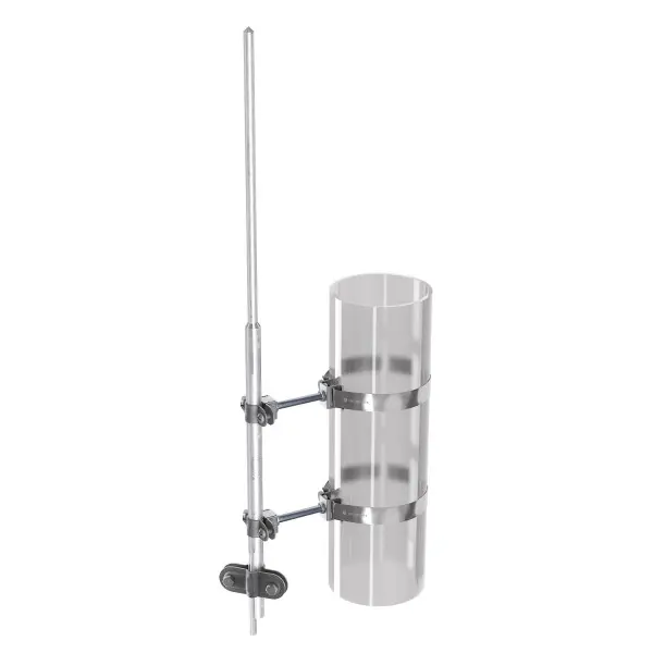 Блискавкоприймач з кріпленням до труби Leo Lightman 1,5м Ni/Al (409156)