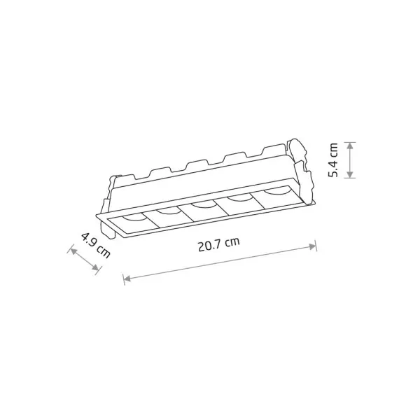Точечный светильник Nowodvorski 10065 Midi LED 1x20W 4000K 1800Lm IP20 черный - фото №4