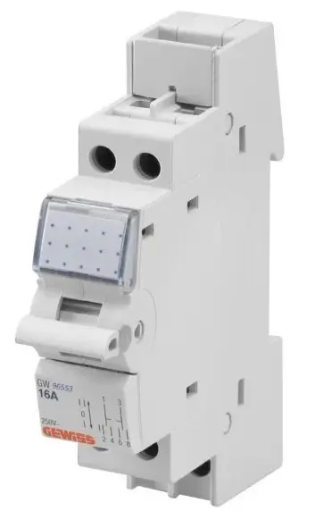 Модульный переключатель нагрузки GEWISS I-0-II 1P 16A 1M (GW96553) Модульный переключатель нагрузки GEWISS I-0-II 1P 16A 1M (GW96553)