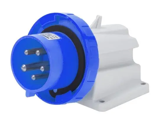 Стационарная вилка 90° GEWISS IP67 2P+E 16A 230В (GW60426) Стационарная вилка 90° GEWISS IP67 2P+E 16A 230В (GW60426)
