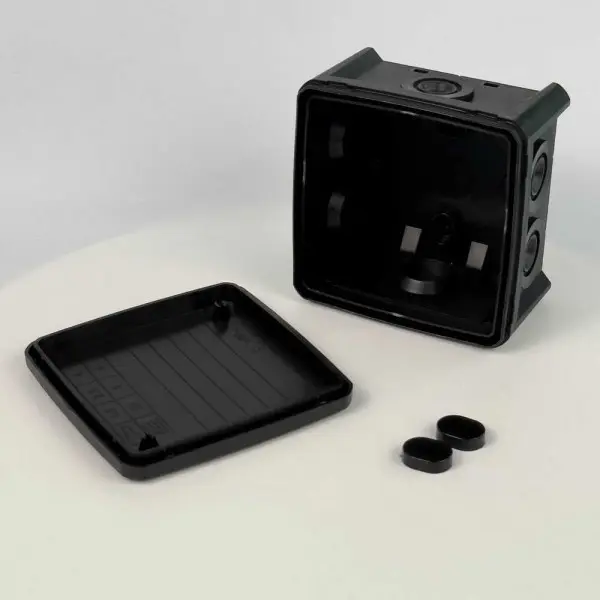 Коробка распределительная СКИМ K85B-0 88х88х52 черная IP54 ( B1102024 ) - фото №2