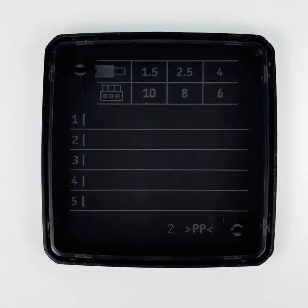 Коробка распределительная СКИМ K85B-0 88х88х52 черная IP54 ( B1102024 ) - фото №6